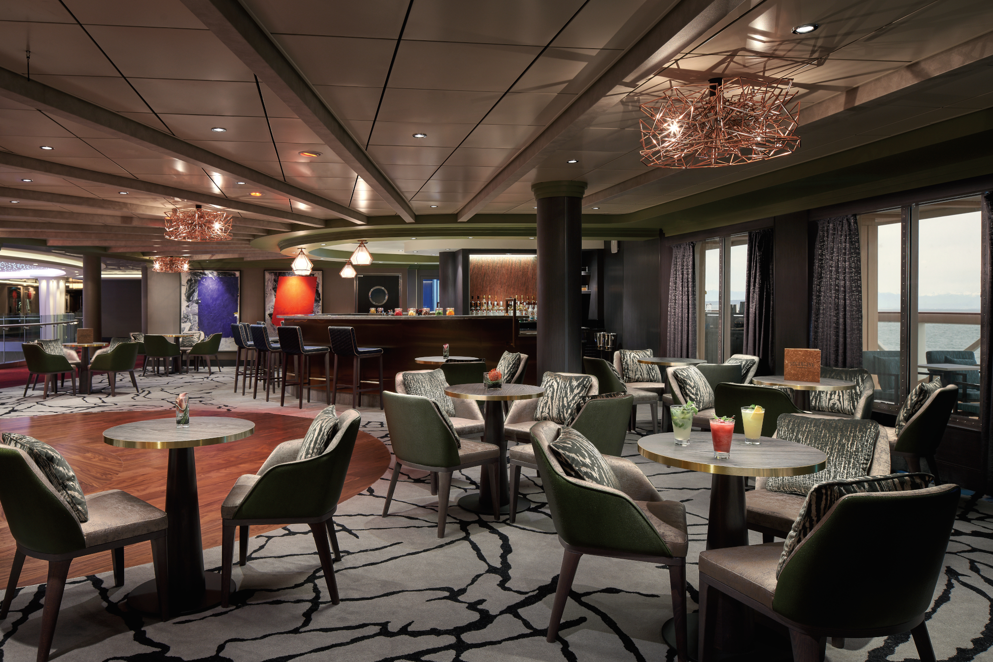 MyCruise Norwegian-Cruise-Line Joy Offentlige-arealer Barer-lounger-atrium9